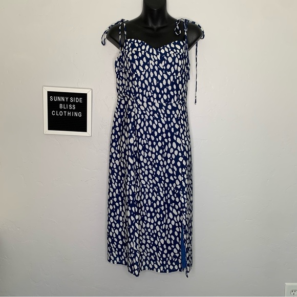 Commense Blue and White Maxi Sundress Size Small - Picture 1 of 11